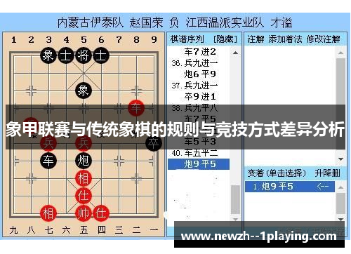 象甲联赛与传统象棋的规则与竞技方式差异分析 象甲联赛与传统象棋的规则与竞技方式差异分析